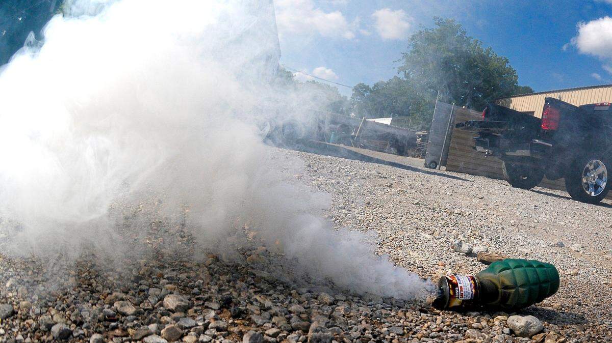 A smoke grenade is one of the more popular fireworks for kids.