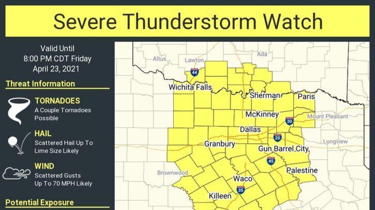 Severe storms, hail expected in Fort Worth, TX on Friday | Fort Worth ...