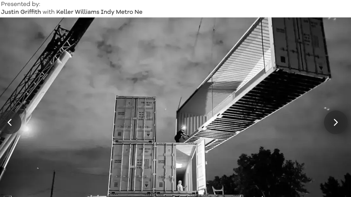 Construction of the home in Indianapolis