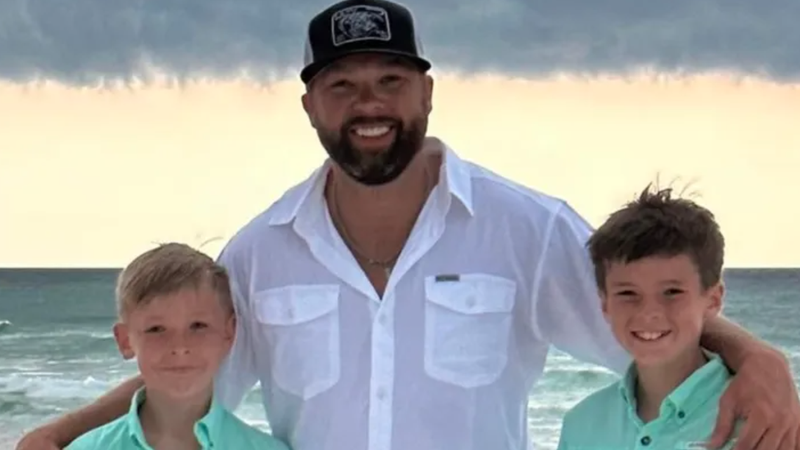 A photo of Kyle Lively and his sons posted to the family’s GoFundMe page.