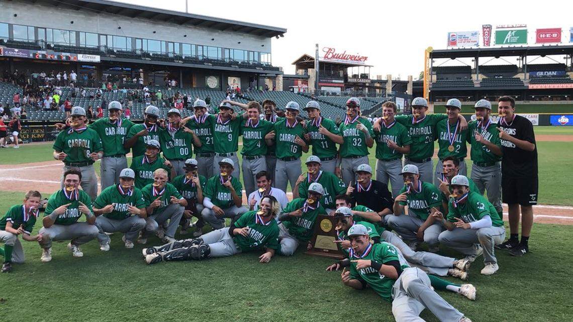 Southlake Carroll wins the 6A baseball state title at Dell Diamond, Saturday, June 9, 2018.