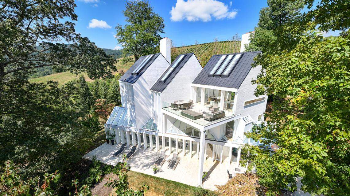 Back porch of the home