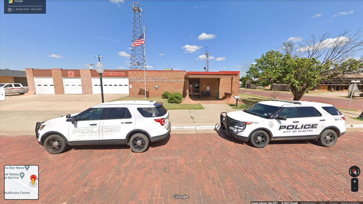 A firefighter’s wife in a hazmat suit left 3 buckets of human waste at the Electra police station and refused to pick it up, officers said.