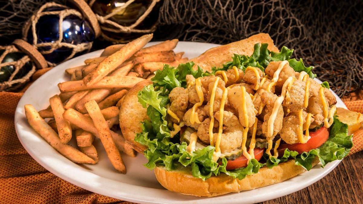 Shrimp po-boy is one of the New Orleans-inspiried sandwiches on the menu.