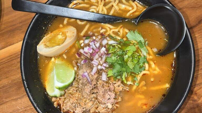 Birria and chicken tinga meet ramen and bao buns in Near Southside restaurant