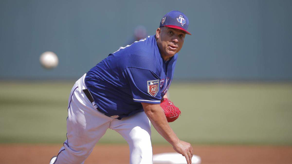 The Rangers want Bartolo Colon to start their April 2 game at Oakland for him, but they also want him to do it on a restructured minor-league contract.