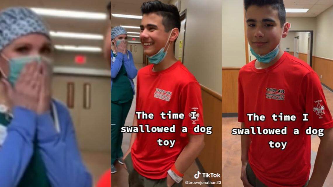 The Texas teen said he feared he would choke and die, recognizing the danger of the situation.