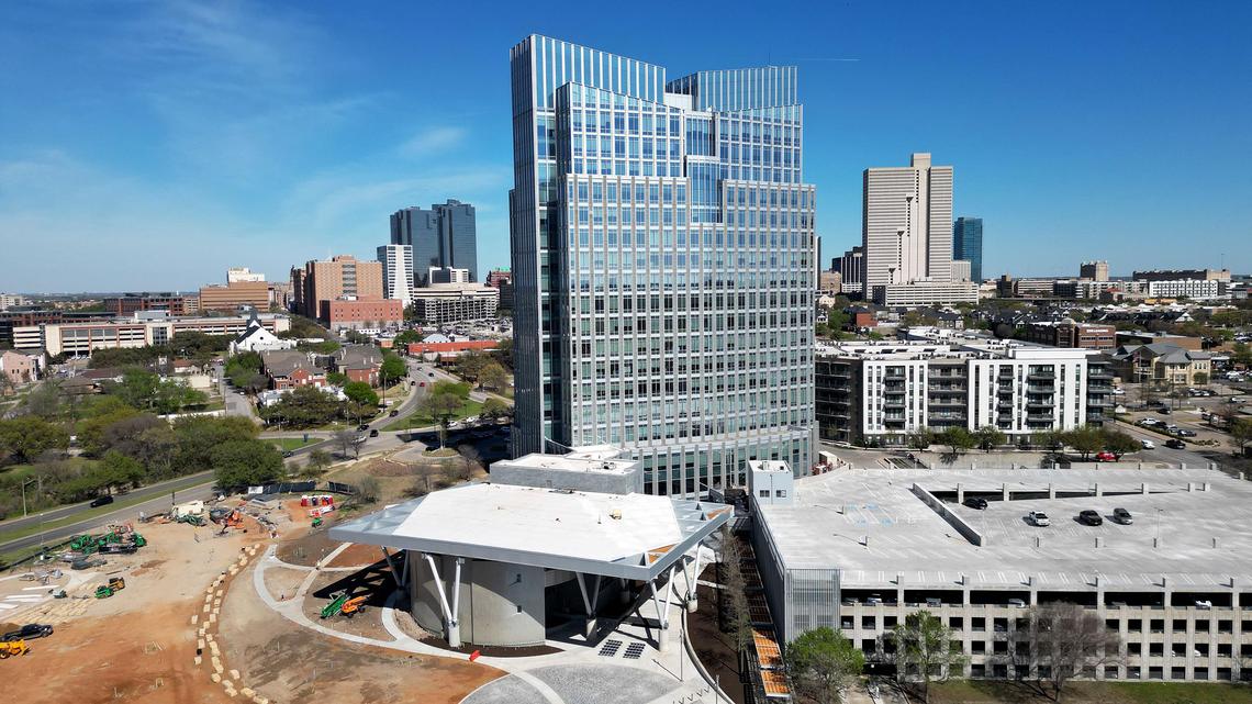 The new Fort Worth City Council chambers on Monday, March 24, 2025. The city will welcome the public into the chambers for the first time on Tuesday.