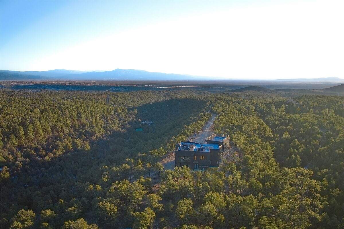 Aerial view of the home