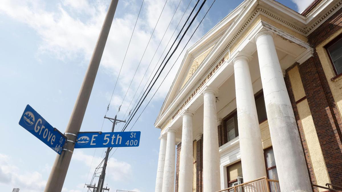 Mount Gilead Baptist Church stands at the corner of Grove and Fifth streets in downtown Fort Worth. It landed on Historic Fort Worth’s list of Most Endangered Places.