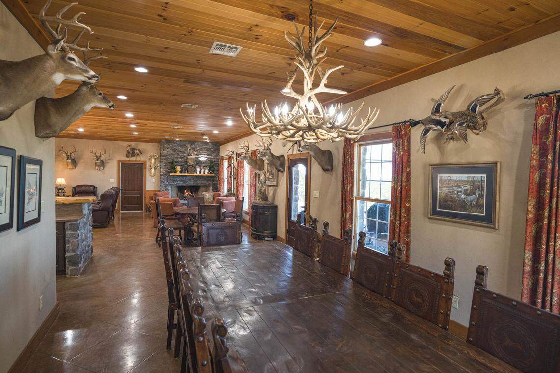One of the main features of the ranch is a luxury lodge that can accommodate 23 guests.