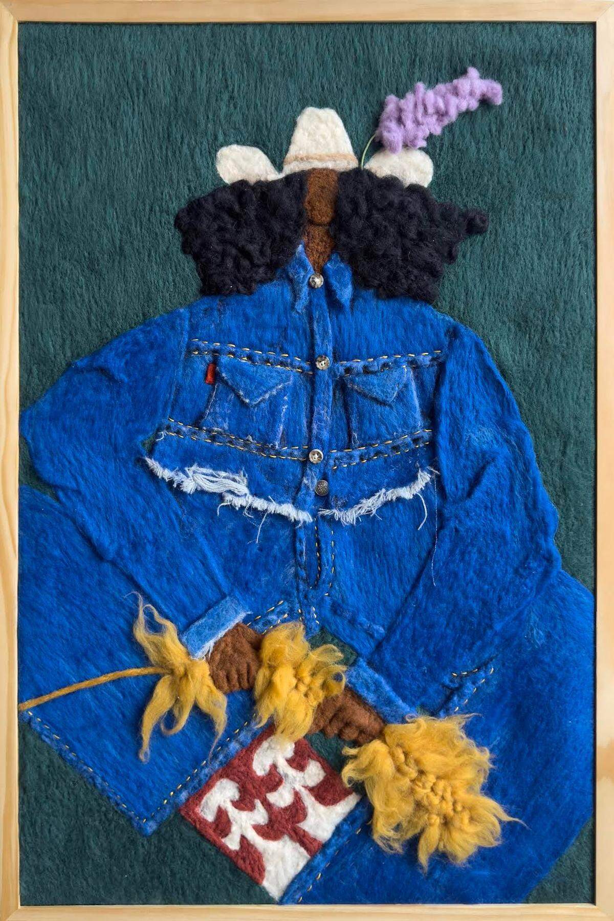 “Cowboy Noire,” an art exhibit that tells the story of the American Black cowboy, will have an opening reception Feb. 7, from 5 to 9 p.m., at the 400h Gallery, at 400 Houston St. This piece is from Niki Dionne called “DeeDee Fiddles Around.”