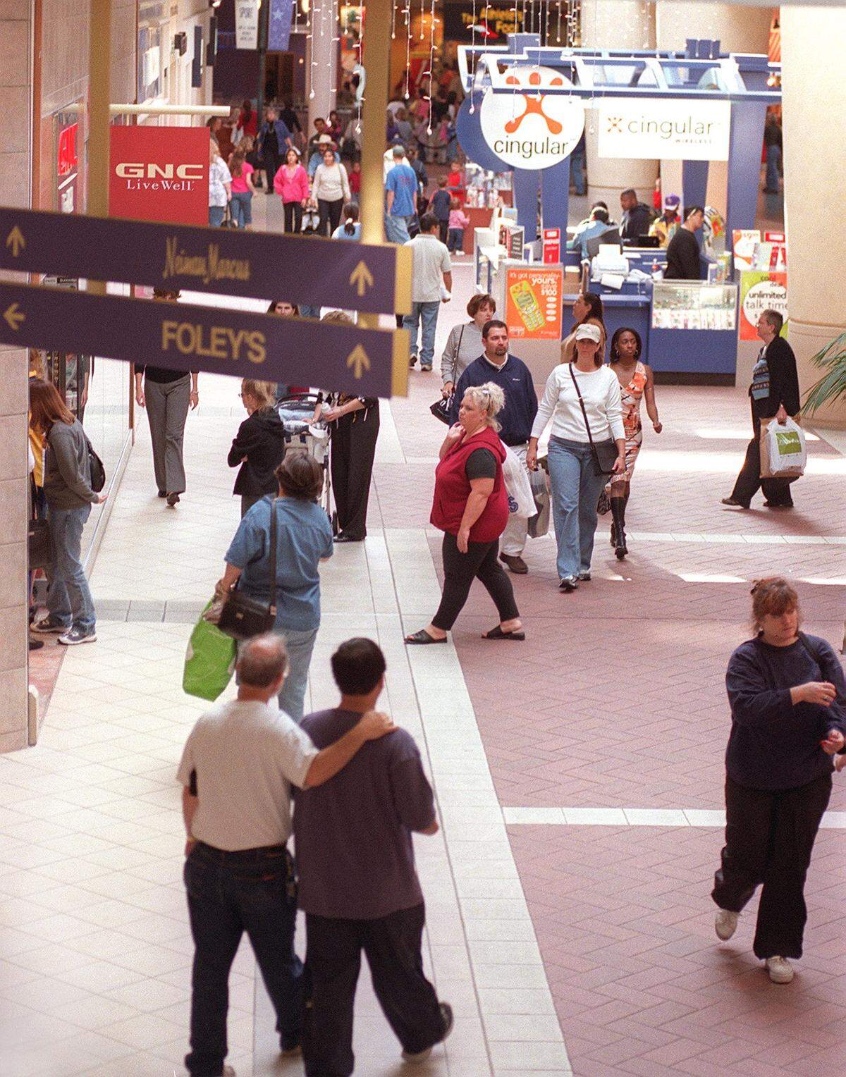 Nov. 23, 2001: Shoppers came out in full force at on the rumored busiest shopping day of the year on Friday after Thanksgiving at Ridgmar Mall in Fort Worth.