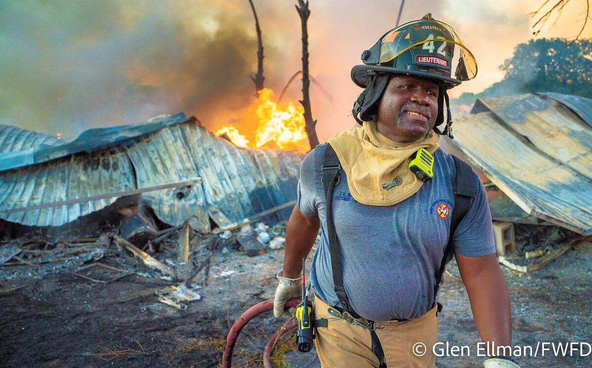 Fort Worth firefighters helped respond to a blaze that destroyed three homes in south Tarrant County on Tuesday, July 26, 2022.