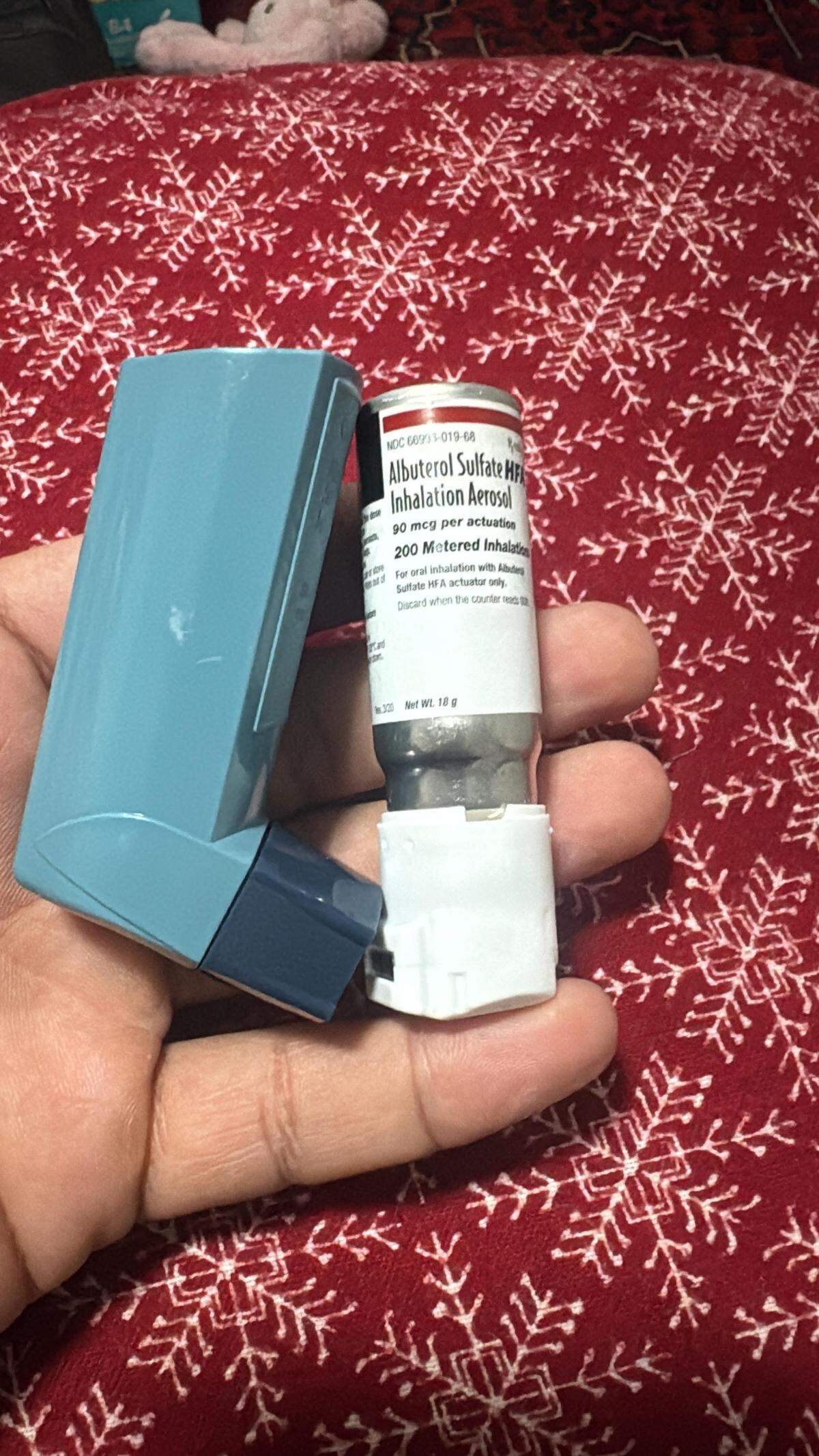 AfghanEvac provided this photo of an albuterol inhaler commonly used for asthma and other breathing issues that Pakyawals family said belonged to him.