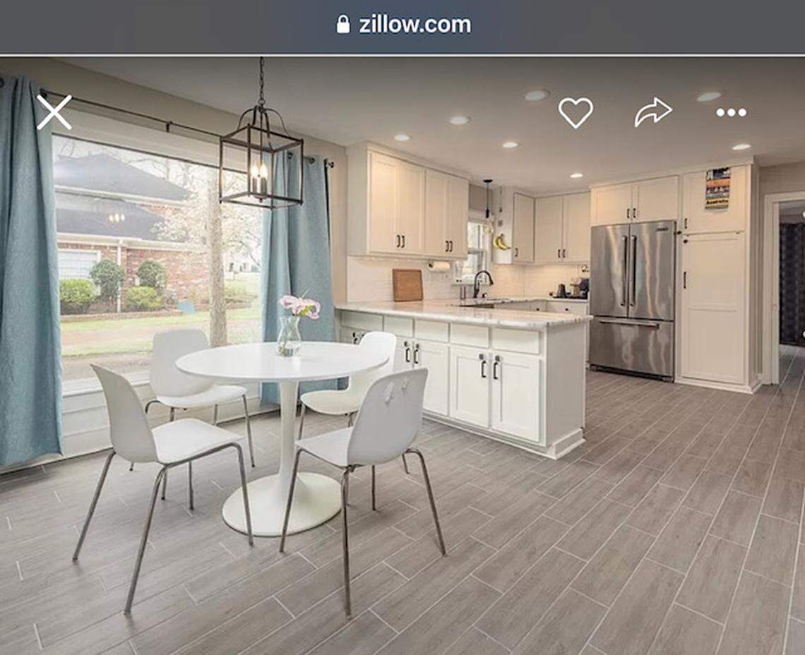 Kitchen and eating area