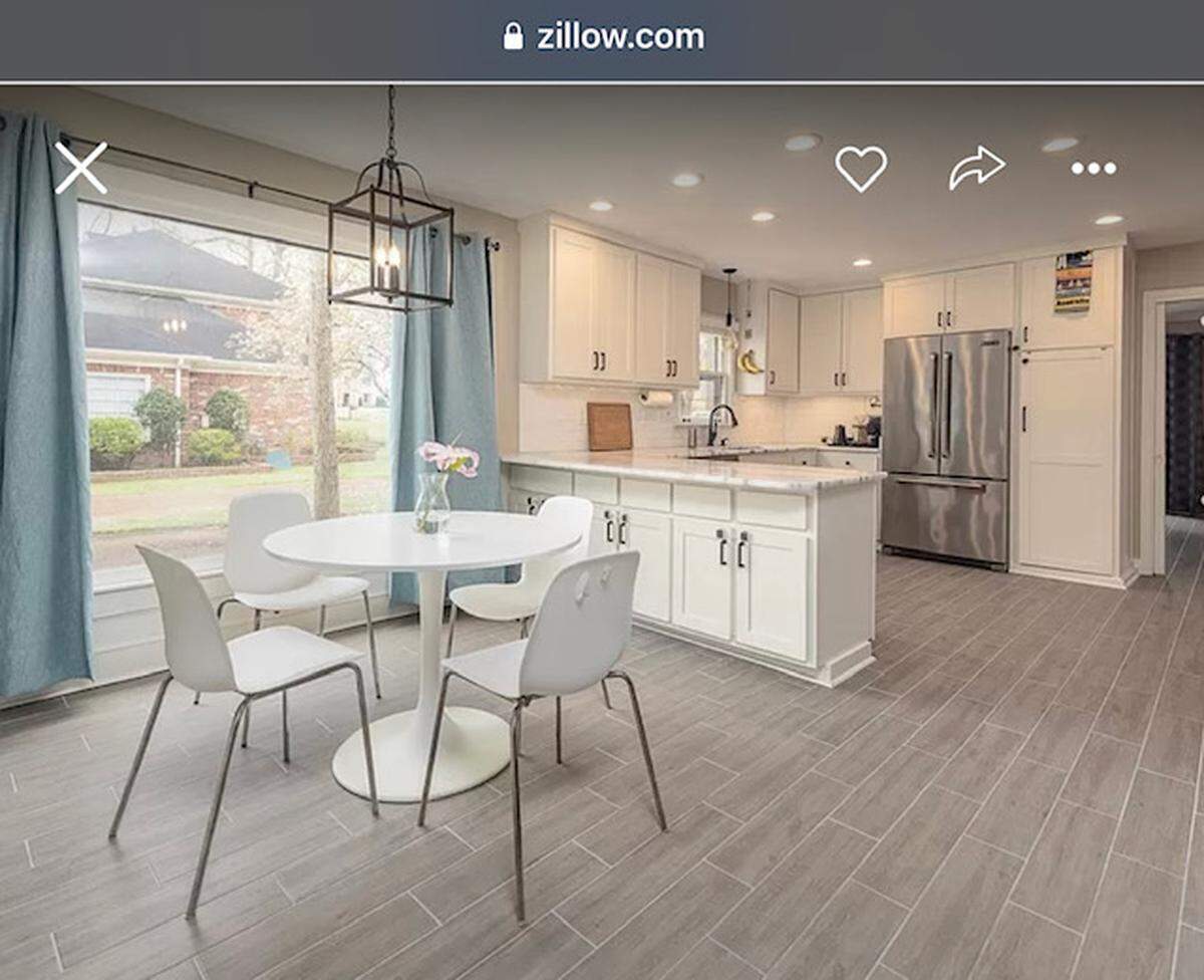 Kitchen and eating area
