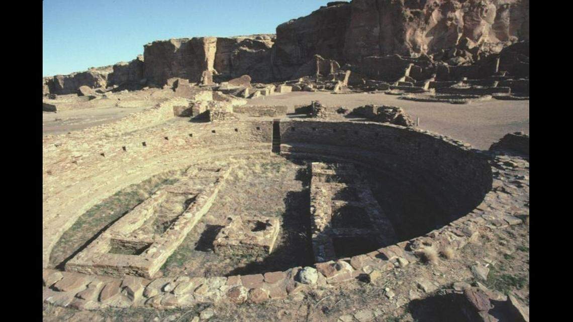 Pueblo Bonito is the most famous site in Chaco Canyon and was built between AD 850 to AD 1150 by ancestral Puebloan peoples, experts say.