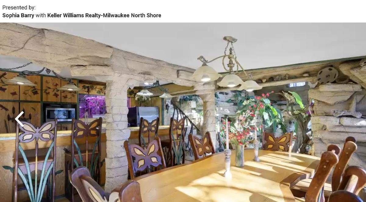 Dining room and kitchen