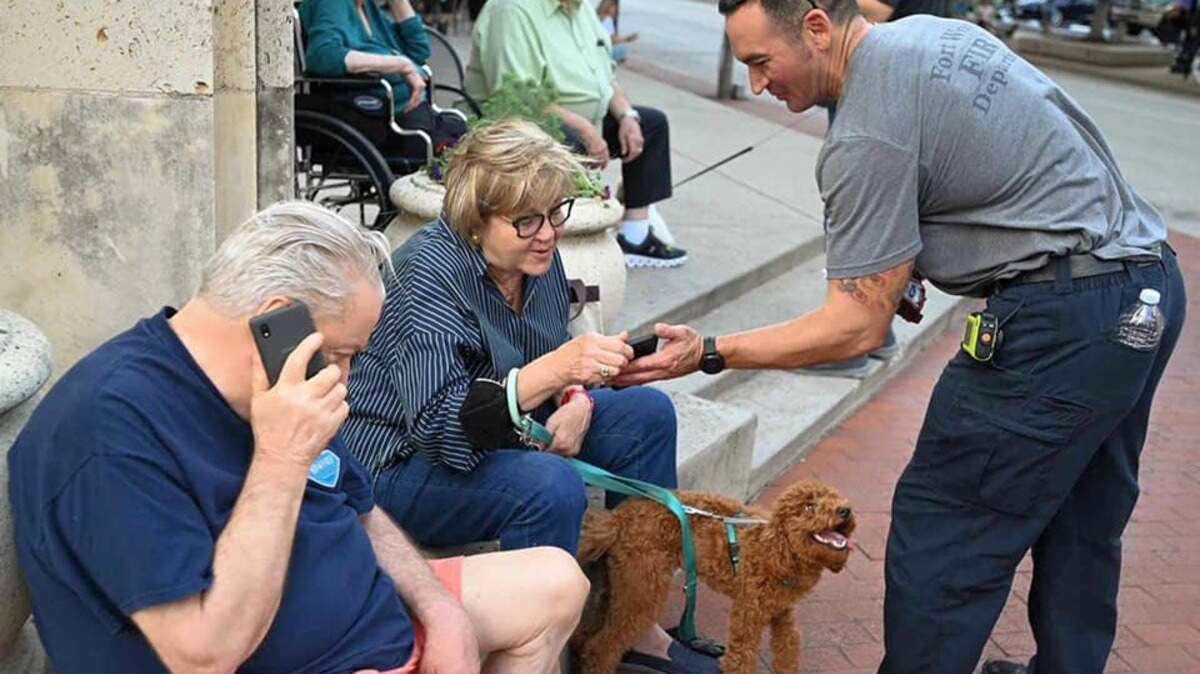 Dozens of downtown residents at The Tower made their way back to their homes Wednesday morning after being forced to evacuate the premises because of a gas leak the day before.