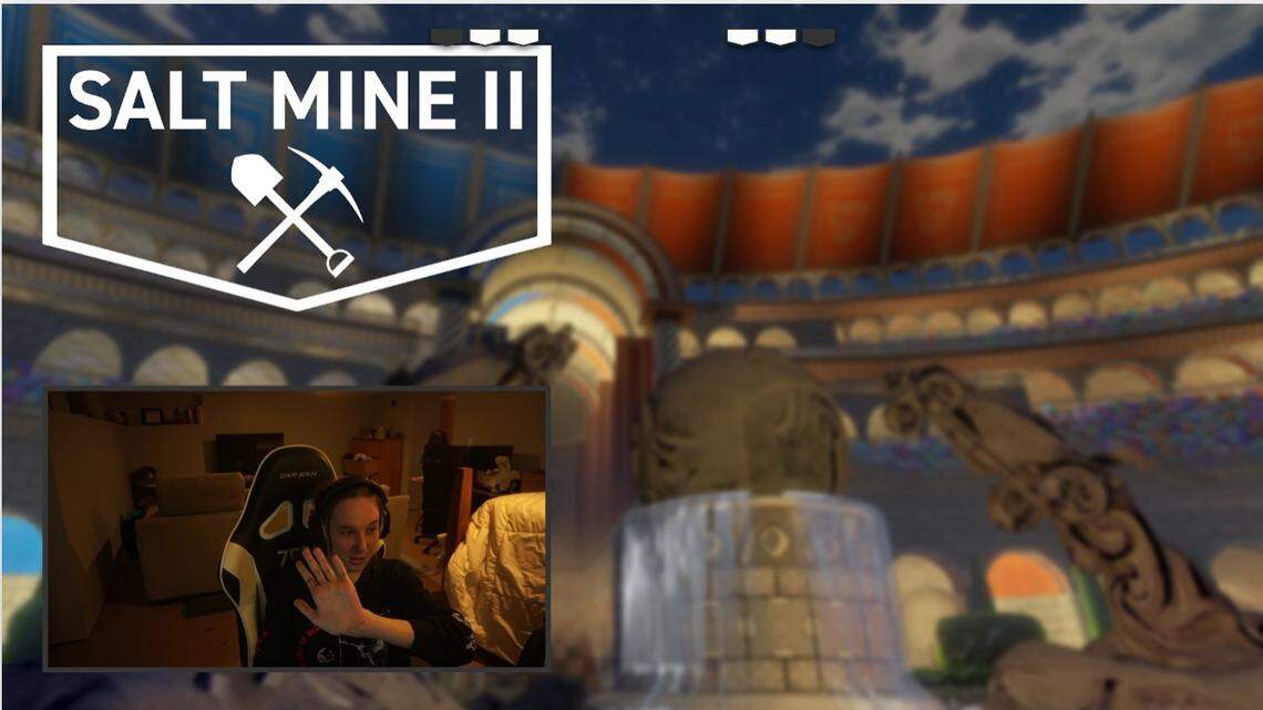 Jaime Bickerson, known as Karma, shows her hand injury to her viewers during a Twitch livestream after the gamer was struck by lightning through her controller.