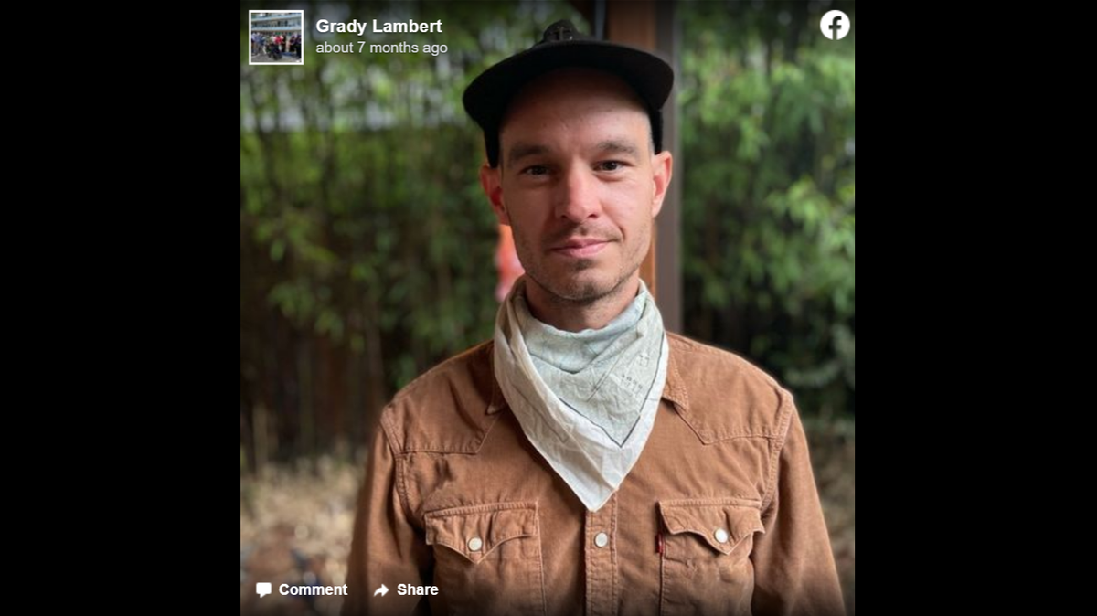 Grady Lambert was running across the country to raise support for healthcare workers when a car hit him in Texas; his family does not expect him to survive.