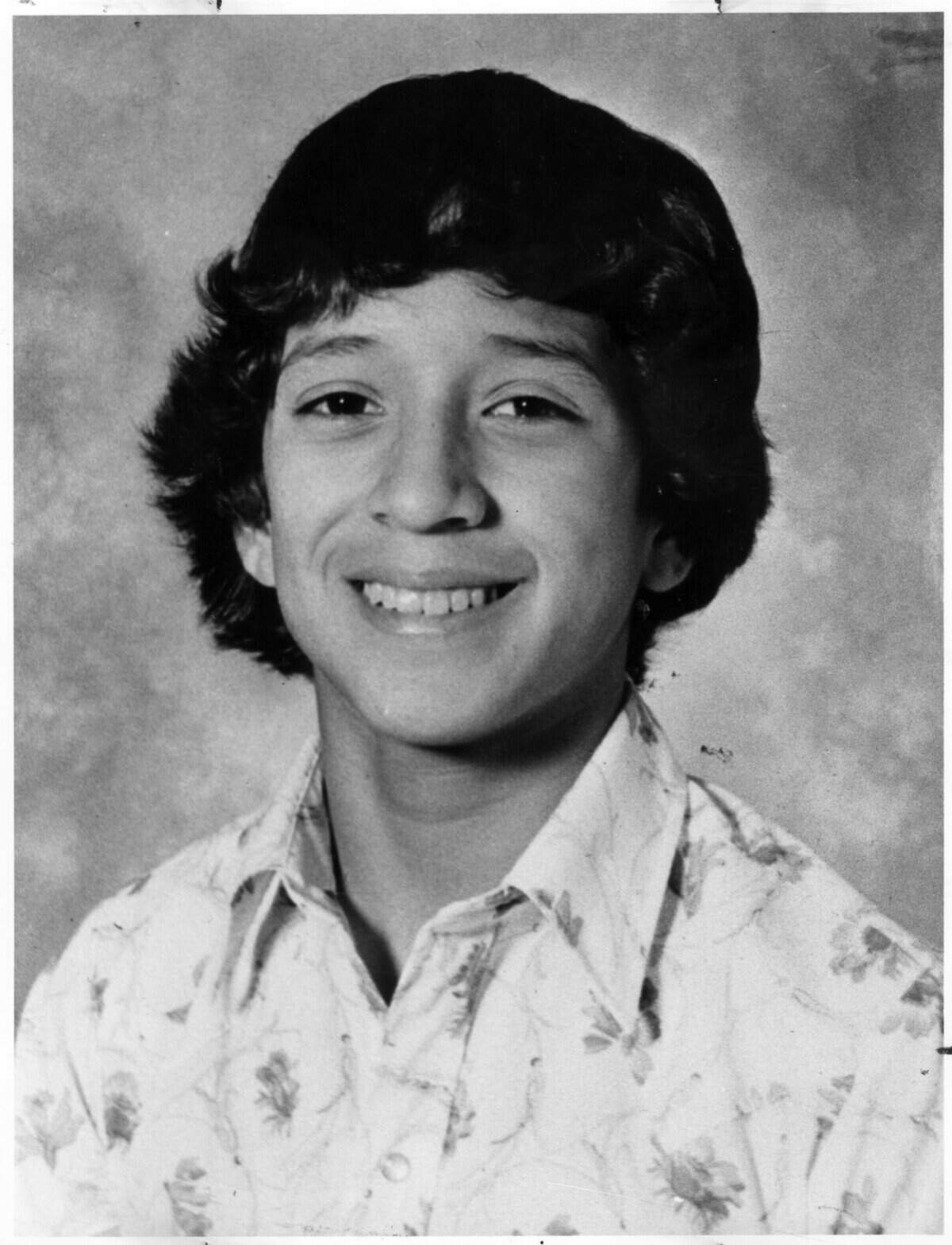Vincent Tijerina Jr., 16, who was killed in Weatherford on March 26, 1983, along with 14-year-old Shelly Colliflower.