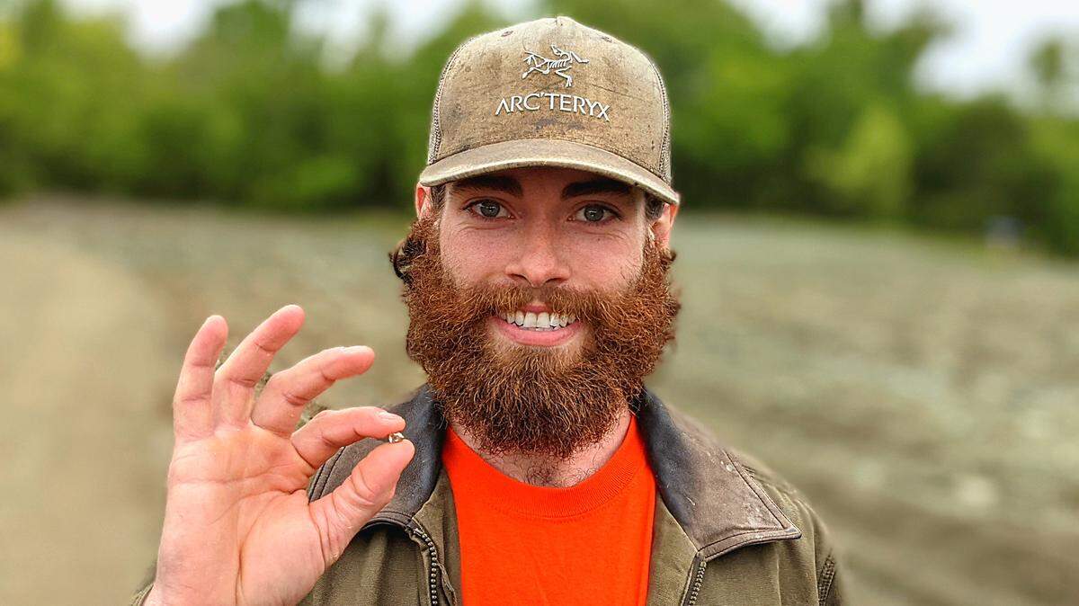 Christian Liden, of Poulsbo, Washington, found a 2.2-carat diamond while mining at Arkansas’s Crater of Diamond State Park.