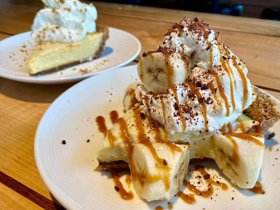 Banana cream pie and Key lime pie at Towne Grill, a Felipe Armenta restaurant.