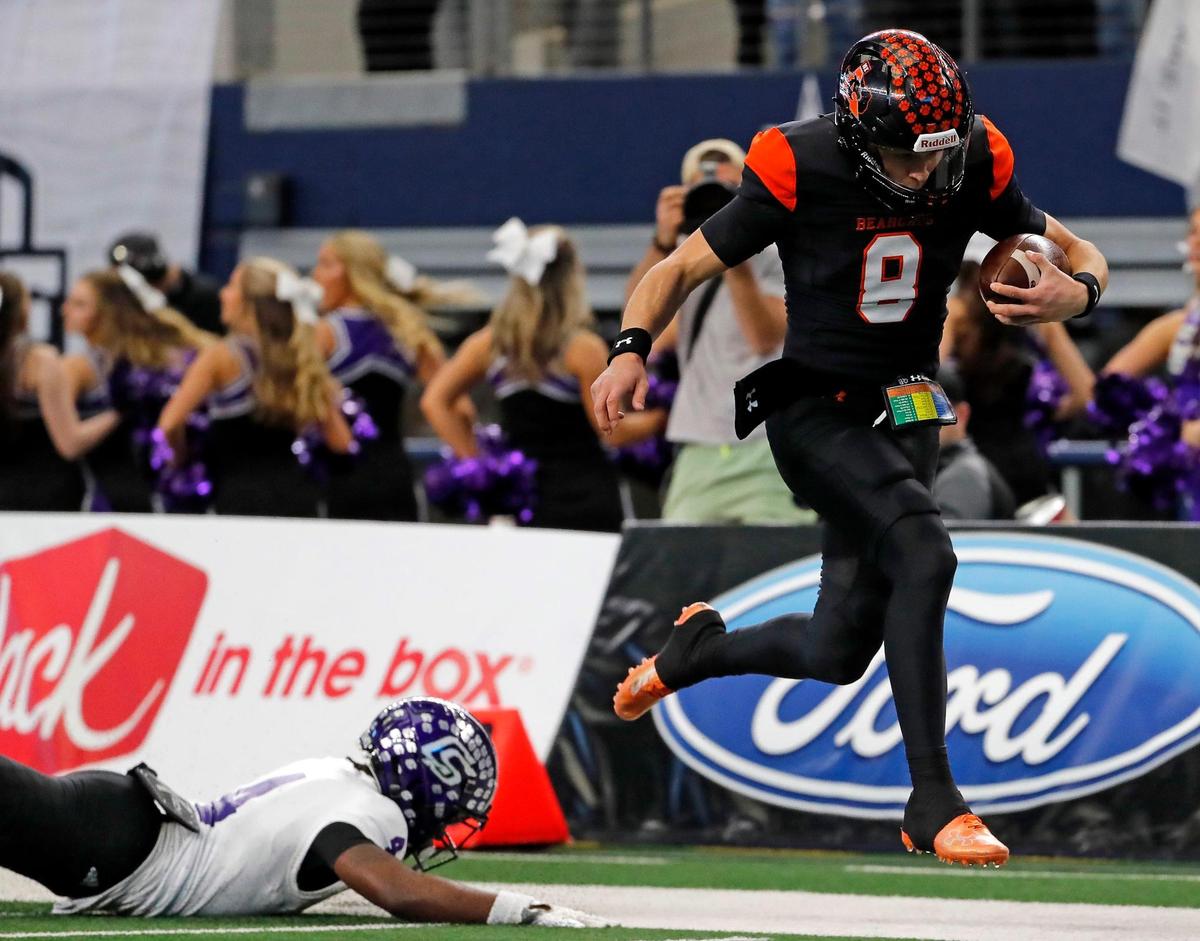 Aledo quarterback and TCU commit Hauss Hejny enters his senior season. (Star-Telegram Bob Booth)