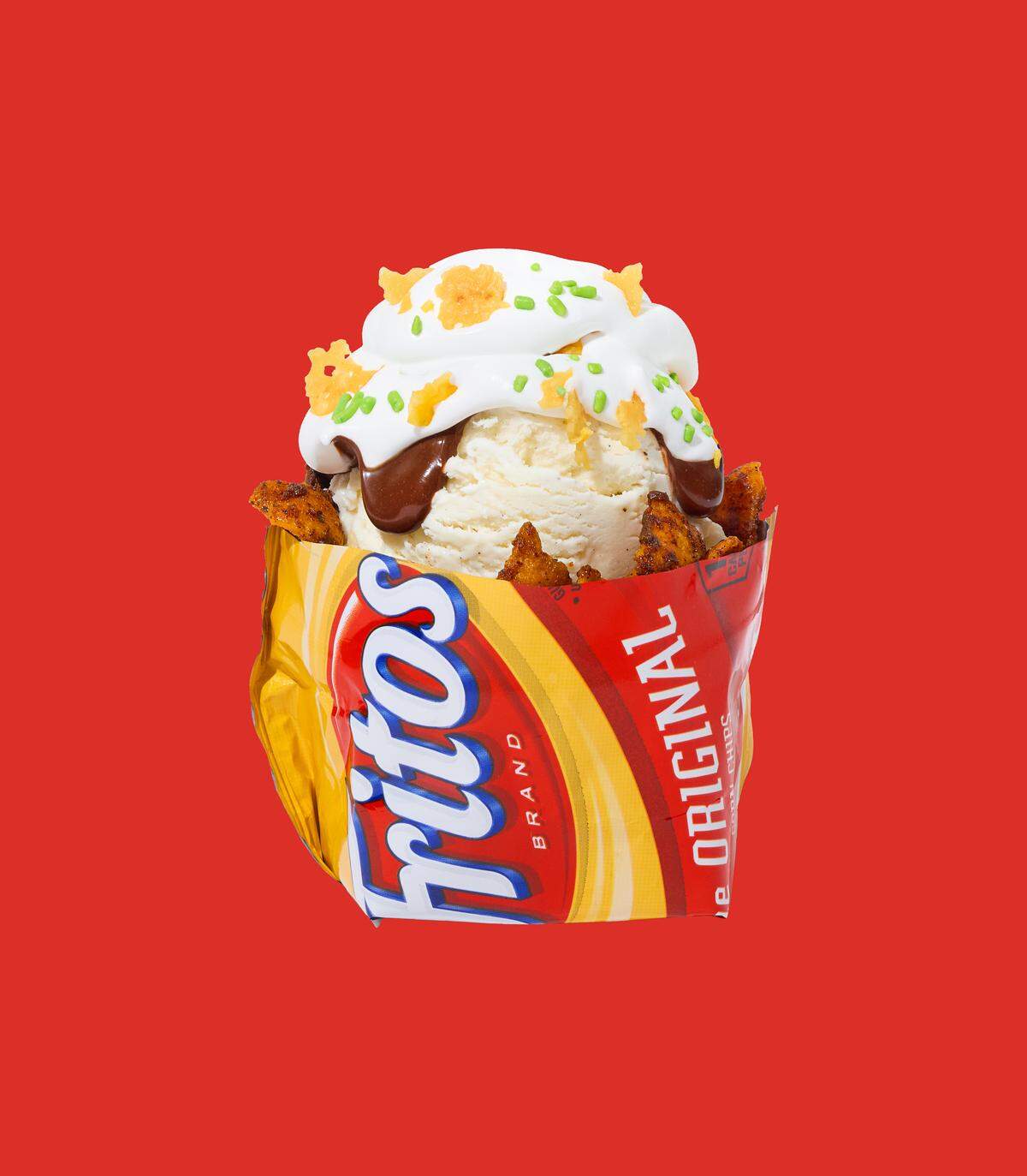 In honor of the first ever Texas Salt & Straw stores, the ice cream shop is partnering with Fritos to bring a salty and sweet sundae.