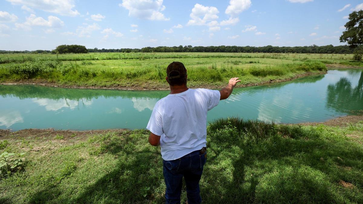 James Farmer describes the sight of finding a multitude of dead fish in his stock pond following a heavy rain in 2022. The sight of the “fish kill” started an investigation that involved the testing of water, soil and animals from the farmers’ land and found the presence of forever chemicals in large numbers.