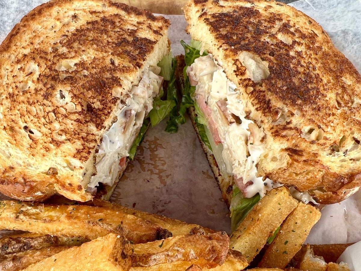 “Marty’s” chicken salad sandwich at M&O Station Grill May 6, 2023.