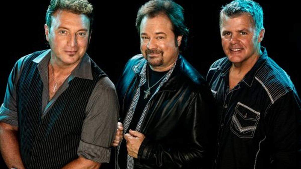 Tim Rushlow (left), Larry Stewart (middle) and Richie McDonald (right) are playing at the Arlington Music Hall on Thursday.