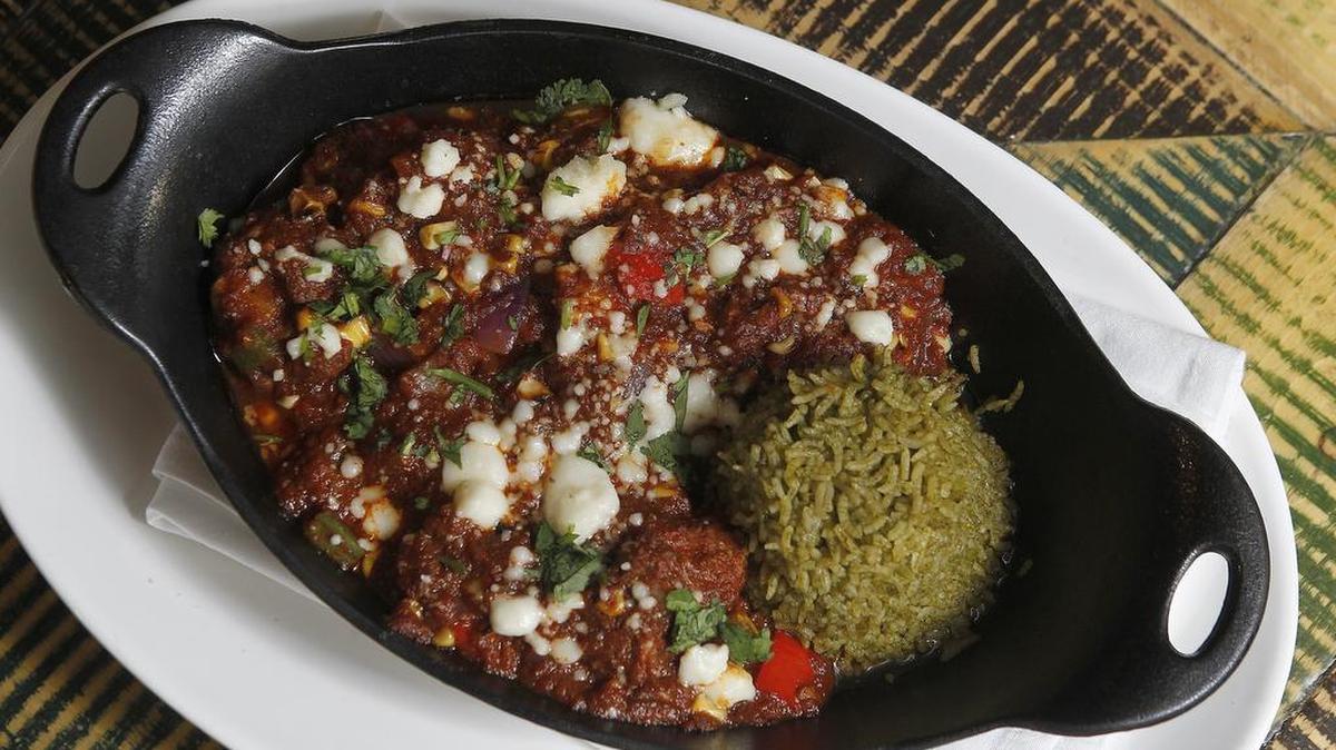 Pork calabacitas at Wild Salsa in Fort Worth