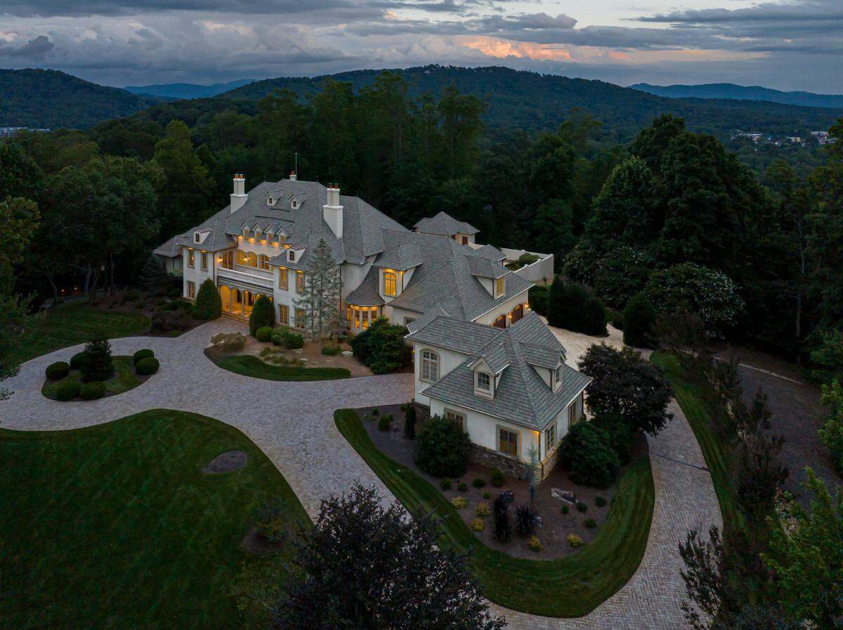 Drone shot of the estate