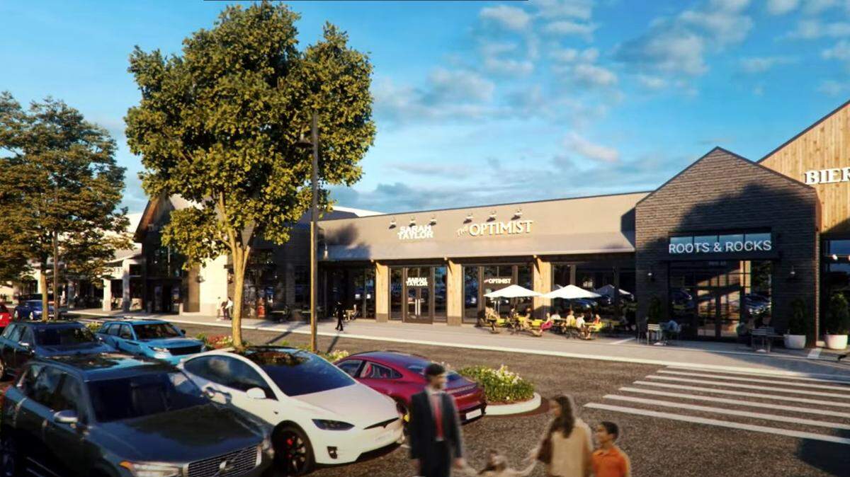 A rendering of the future Shivers Farm development by Trademark in Southlake, which will be home to a specialty organic grocery store, shops, restaurants, a hotel and office spaces. The project is expected to break ground this spring.