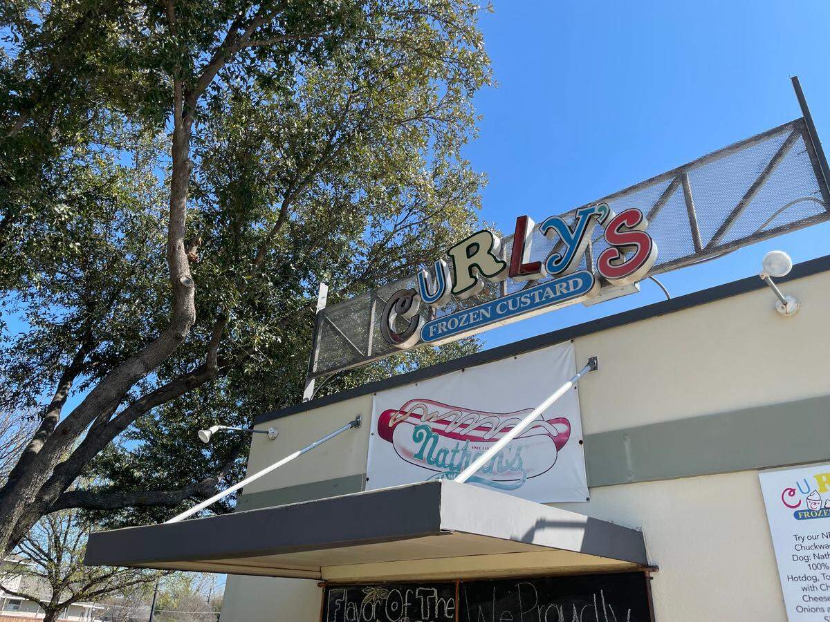 Actor Jon Hamm stopped by Curly’s Frozen Custard in Fort Worth in March 2024.