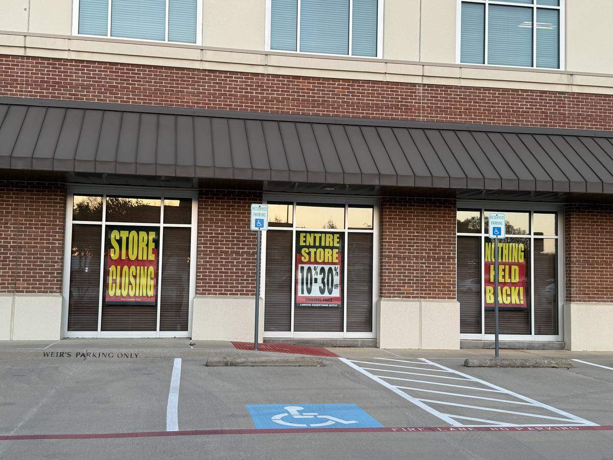 The Weir’s Furniture store in the Wyndham Plaza shopping center located at 201 N.  Nolen Drive in Southlake is one of four locations that will close down. A 30% off all store merchandise closing sale starts Thursday.