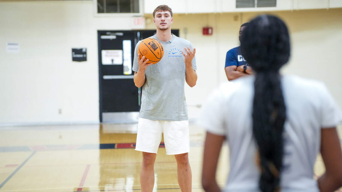 Cooper Flagg visits Fort Worth as part of Mavs Academy Hoop Camp