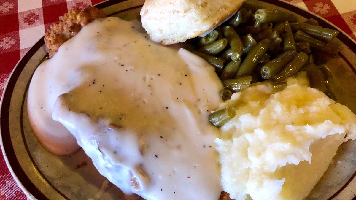 The chicken-fried steak lunch at the Star Cafe in the Stockyards.