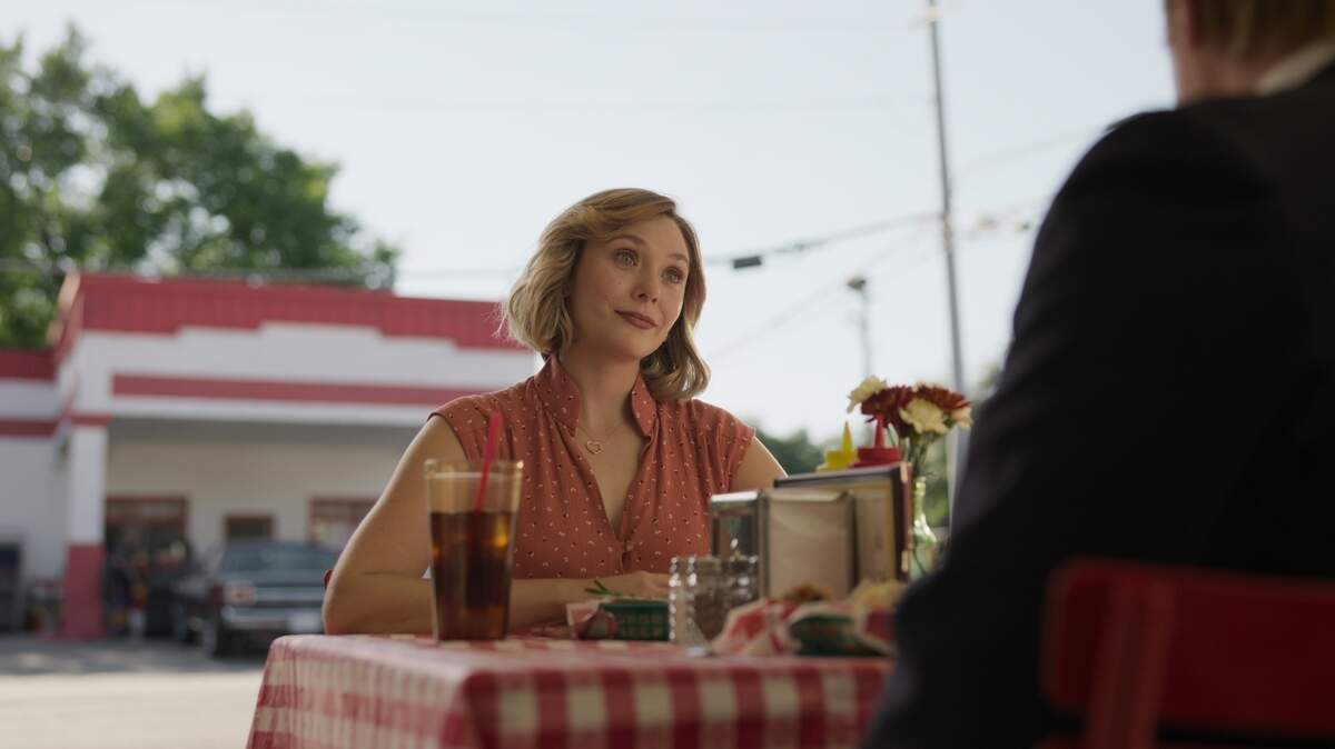 Elizabeth Olsen plays Candy Montgomery in Love & Death on HBO Max, which debuts on April 27.