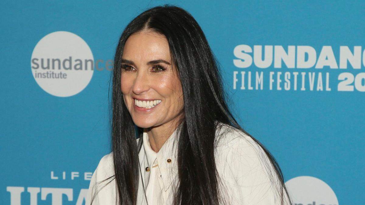 FILE - In this Tuesday, Jan. 29, 2019 file photo, actress Demi Moore poses at the premiere of the film “Corporate Animals” during the 2019 Sundance Film Festival, in Park City, Utah. Nine years after her book deal was first announced, Moore is ready to release a memoir her publisher calls â€œdeeply candid and insightful.â€ Moore’s â€œInside Outâ€ is scheduled for September 24, HarperCollins announced Wednesday, April 17, 2019. (Photo by Danny Moloshok/Invision/AP, File)