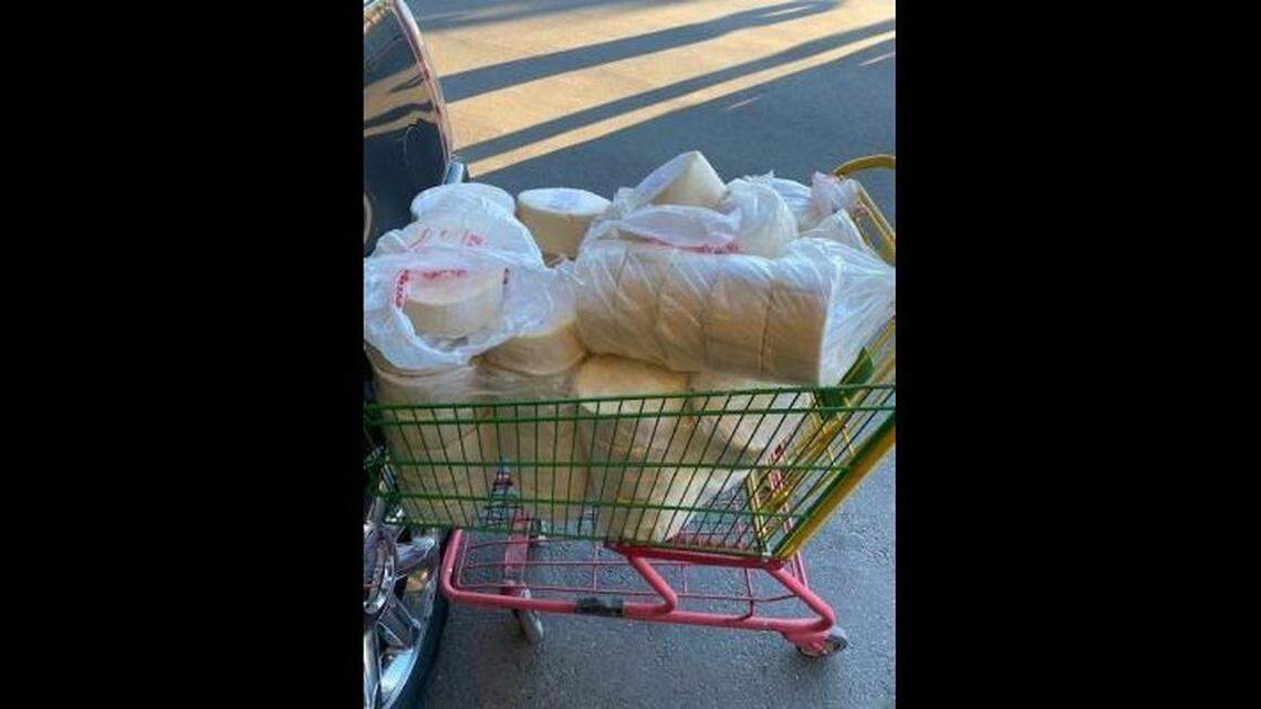 The woman attempted to bring in 132 lbs of cheese, federal agents say.