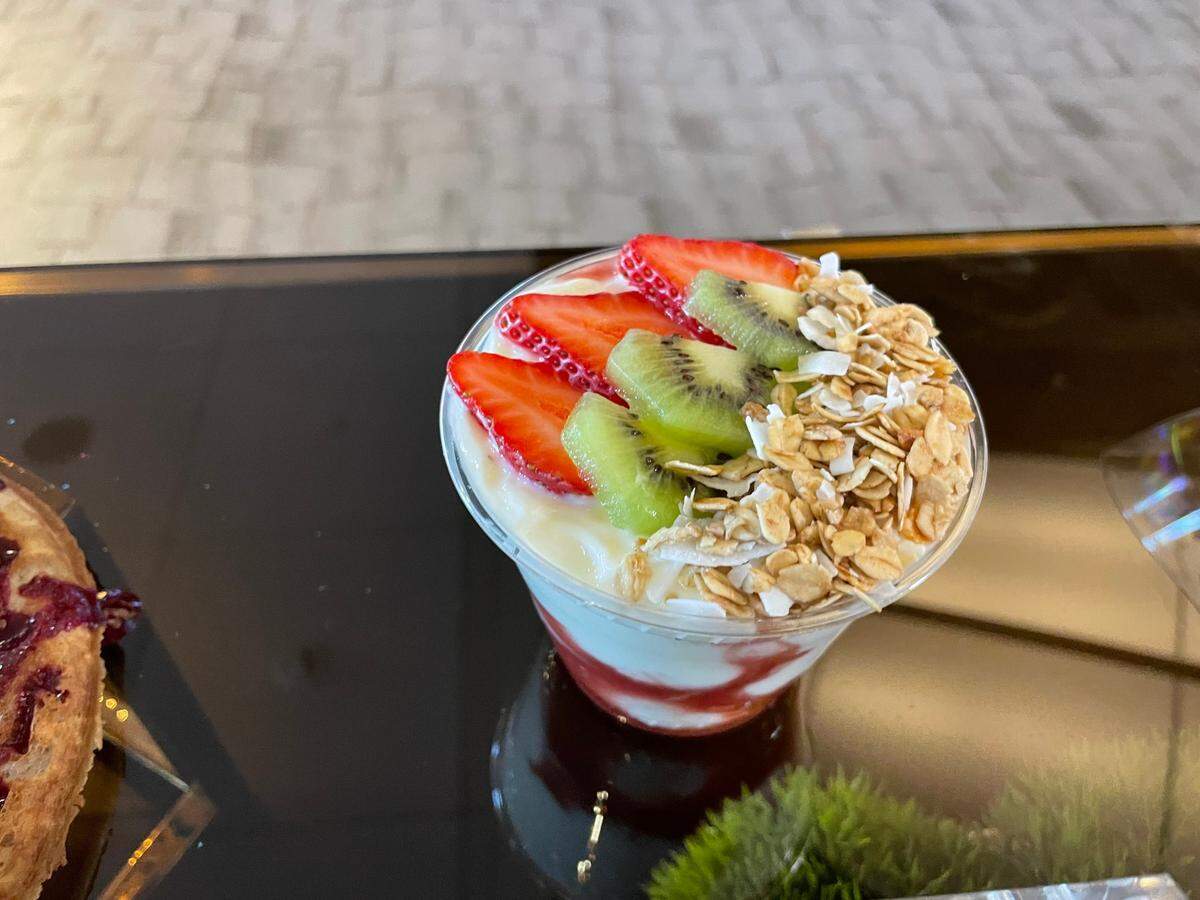 Strawberry kiwi yogurt parfait available at Dallas Cowboys home games this season.