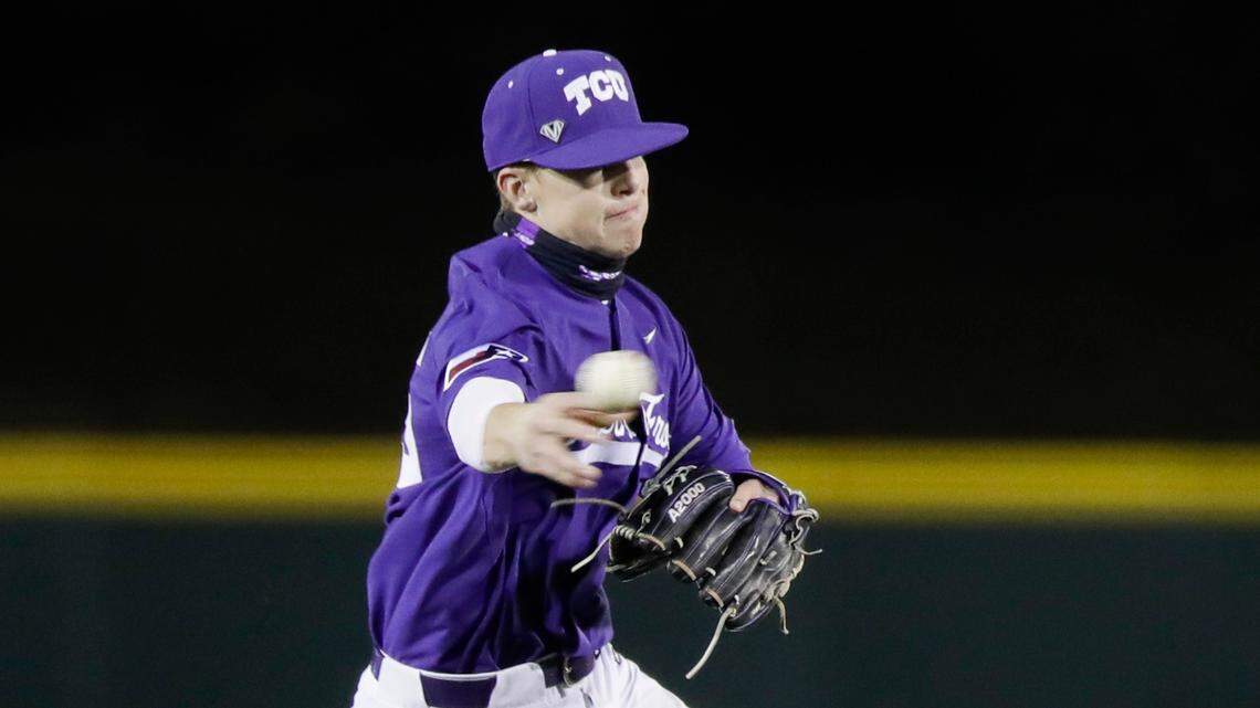 TCU third baseman Brayden Taylor was named the Big 12 freshman of the year on Monday.