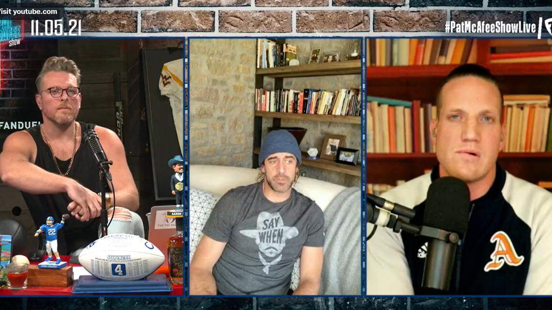 “Everyone in the organization knew i wasn’t vaccinated.. people in the media knew it and they sat on it for months,” Rodgers said on McAfee’s show.