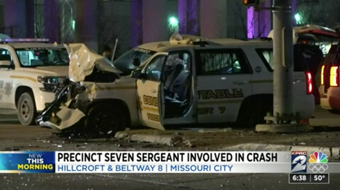 An officer in Texas was rushed to the hospital after police say his patrol vehicle was t-boned by a suspected drunk driver.