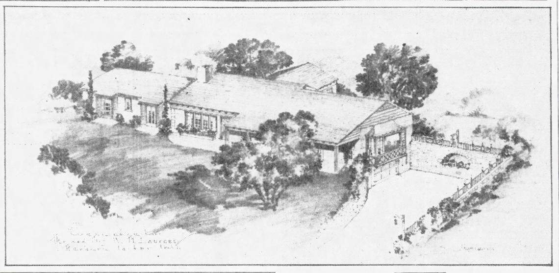 Barbara Friedman’s design for the Marjorie and William M. Lourcey House at 2410 Jacksboro Highway was completed in 1938. It no longer stands.