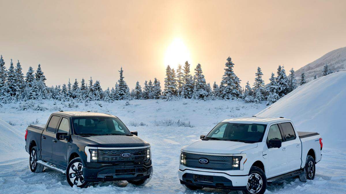 Pre-production models of the Ford F-150 Lightning